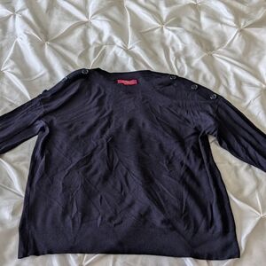 Catherine Malandrino Dark Blue Knit Top